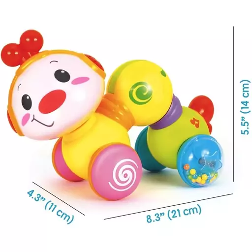 اسباب بازی کرم خزنده موزیکال هولی تویز مدل 997 Hola Toys