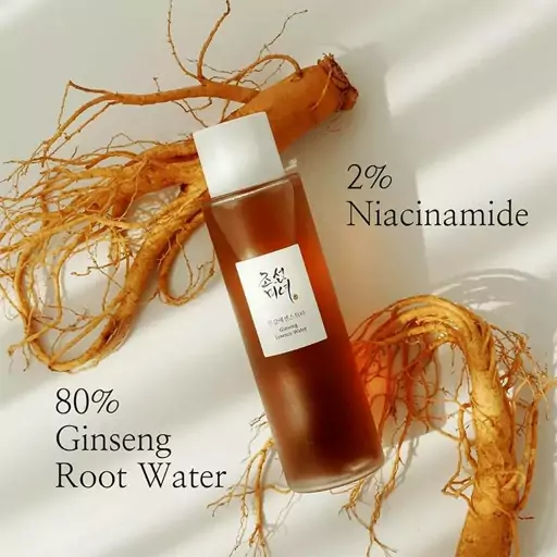 اسنس جوانساز جنسینگ بیوتی آف جوسان  Beauty of Joseon Ginseng Essence Water  حاوی عصاره جنسینگ، نیاسینامید و آدنوزین