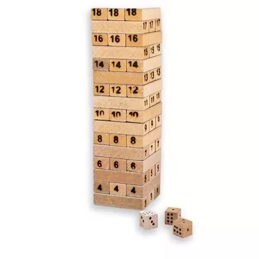 اسباب بازی برج هیجان روکش دار مدل jenga