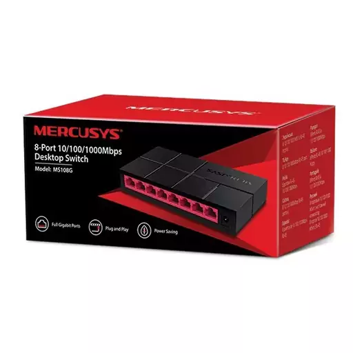 سوییچ 8 پورت مرکوسیس مدل Mercusys MS108G