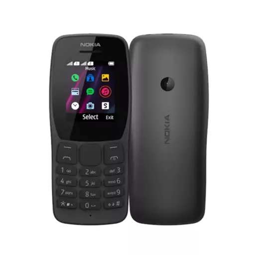 گوشی موبایل Nokia مدل 2019-110 دو سیم کارت - مشکی -گارانتی 7 روزه همراه با کد فعالسازی-کد4143