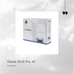 کنسول بازی Game Stick Pro 4K به همراه 2 دسته - سفید