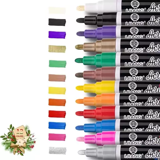  ماژیک نقاشی IJIANG Acrylic Paint Pens دوازده تایی