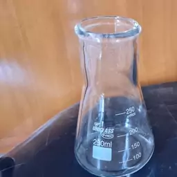 ارلن مایر (250 میلی لیتر) پیرکس Erlenmeyer flask ارلنمایر erlenmeyer flask مایرارلن erlenmeyerflask