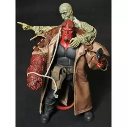 اکشن فیگور مزکو تویز مدل پسر جهنمی هل بوی طرح Hellboy Ivan Corpse مجموعه 2 عددی