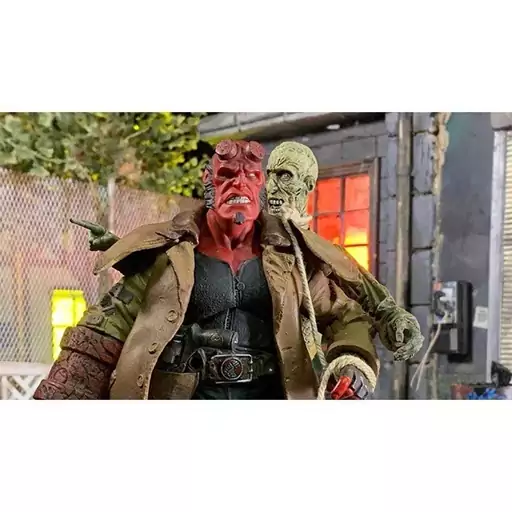 اکشن فیگور مزکو تویز مدل پسر جهنمی هل بوی طرح Hellboy Ivan Corpse مجموعه 2 عددی