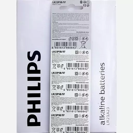 باتری ریموتی 23a آلکالاین فیلیپس (PHILIPS LR23-23A)