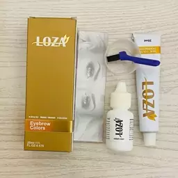 کیت رنگ ابرو بلوند نسکافه ای روشن شماره 8.7 LOZA حجم 20 میلی لیتر