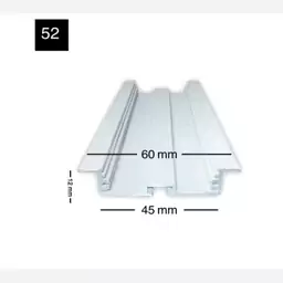 پروفیل آلومینیوم لاینر توکار کد52