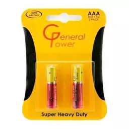 باتری نیم قلمی GENERAL POWER بسته دو عددی