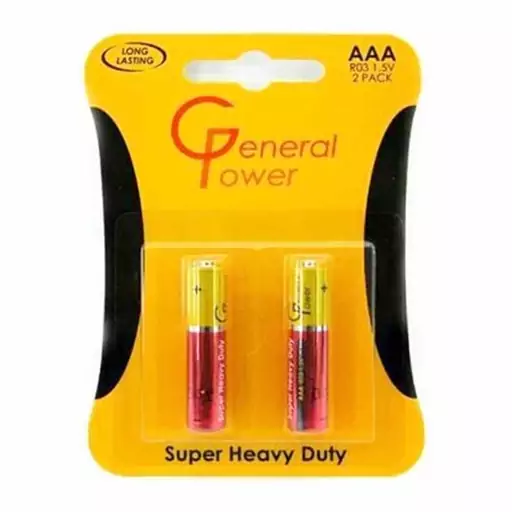 باتری نیم قلمی GENERAL POWER بسته دو عددی