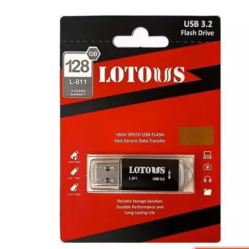 فلش 128 گیگ لوتوس مدل Lotous L811 USB 3.2