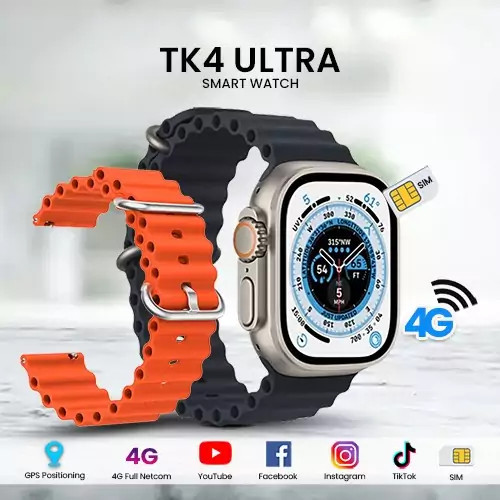 ساعت هوشمند سیم کارت خور فورجی 4G مدل tk4G ultra با 16 گیگ حافظه