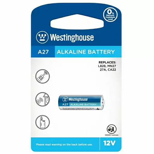 باتری سکه ای A27 آلکالاین Westinghouse ریموتی