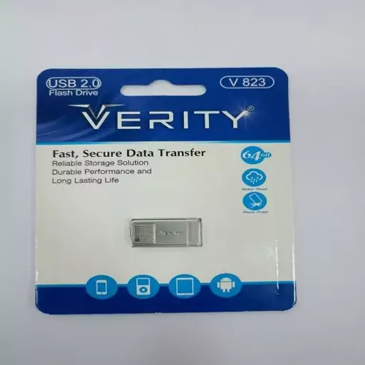 فلش مموری وریتی مدل V823 USB 2.0 ظرفیت 64 گیگابایت