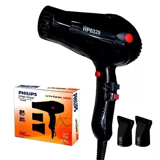 سشوار حرفه ای 2400 وات فیلیپس مدل Philips HP-6329 Philips HP-6329 Hair Dryer