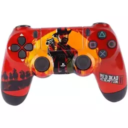 دسته بی سیم SONY PlayStation 4 High Copy طرح Red Dead 2