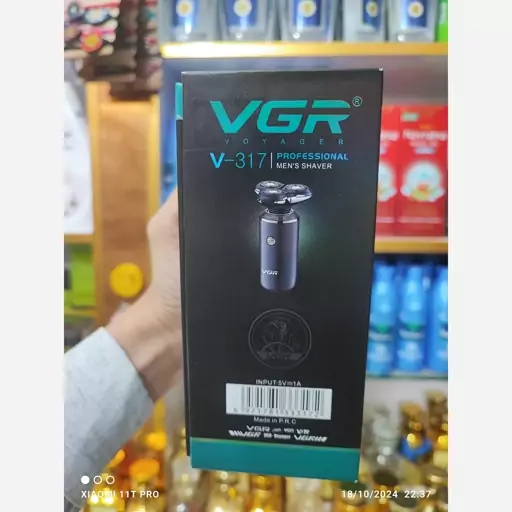 ماشین ریش تراش 3 تیغ مدل V-317 برند وی جی آر ، VGR V-317