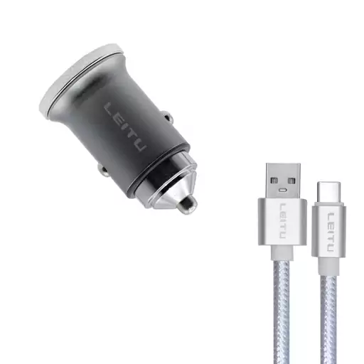 شارژر فندکی 20 وات لیتو مدل LC - C17 به همراه کابل USB-C