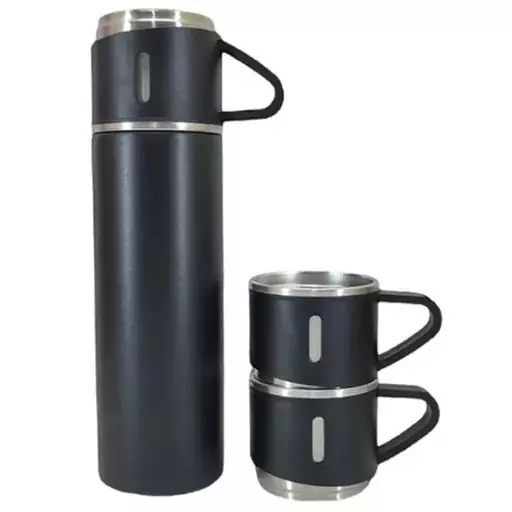 فلاسک مدل کادویی Vacuum Flask Set گنجایش 0.5 لیتر به همراه لیوان