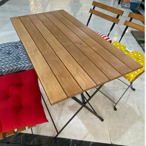 میز و صندلی 4نفره تاشو چوبی طرح تارنو ایکیا ikea (پس کرایه)