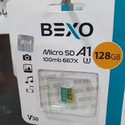 کارت حافظه یا رم بکسو128Bexo گیگ با سرعت بالا و گارانتی مادام العمر  100MB و 667X