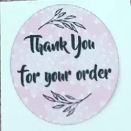 برچسب تشکر از مشتری مدل Thank you for your order سایز بزرگ