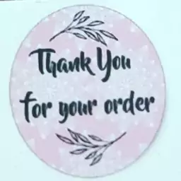 برچسب تشکر از مشتری مدل Thank you for your order