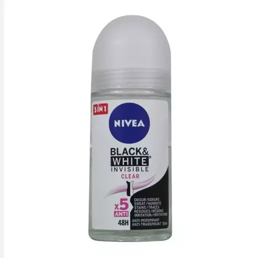 مام رول زنانه مدل BLACK WHITE نیوآ 50 میلی (NIVEA)