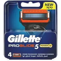 تیغ یدک ژیلت مدل proglide power بسته 4 عددی