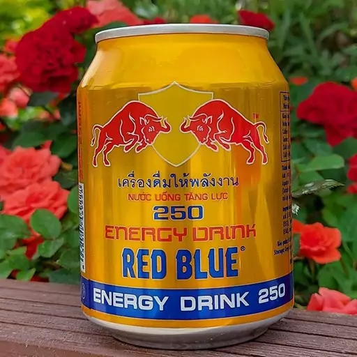 نوشیدنی انرژی زا ردبلو طلایی قوطی 250 میلی لیتر Red Blue gold energy drink