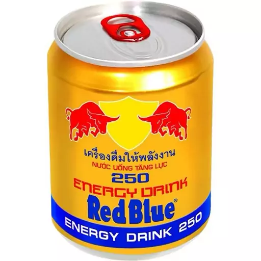 نوشیدنی انرژی زا ردبلو طلایی قوطی 250 میلی لیتر Red Blue gold energy drink