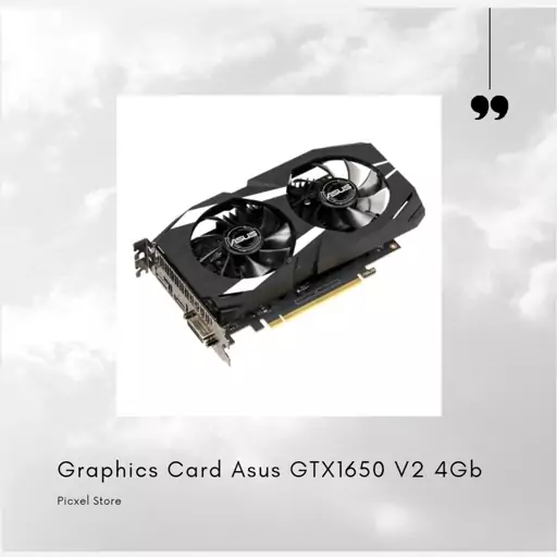 کارت گرافیک ایسوس Geforce GTX1650 V2 4G با گارانتی 12 ماهه