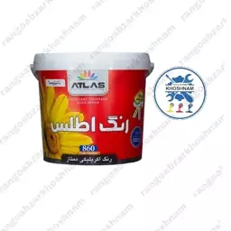 رنگ اکرولیک ممتاز نیم براق اطلس دبه 12 کیلویی کد 860 (پس کرایه)