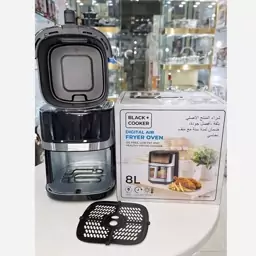 سرخکن رژیمی BLACK COOKER ضمانت دار ( دارای ضمانت نامه معتبر سرخکن بدون روغن سرخ کن بدون روغن هواپز )