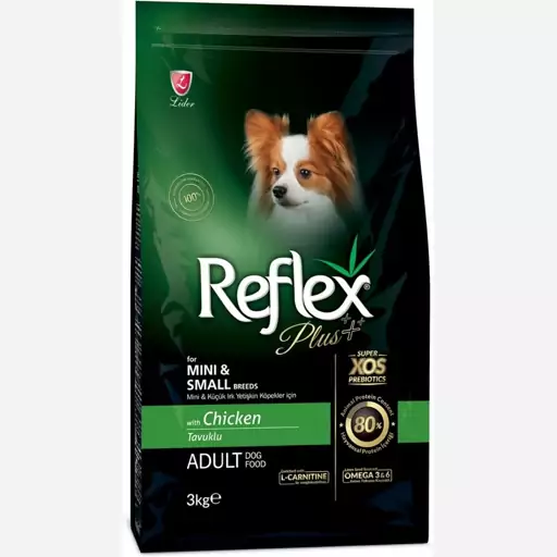 غذای خشک سگ بالغ نژاد کوچک رفلکس پلاس با طعم مرغ Reflex Plus Adult Cat Food With Chicken For Mini and Small Breeds