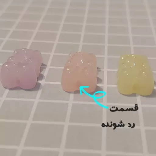 مهره پاستیلی طرح خرس 