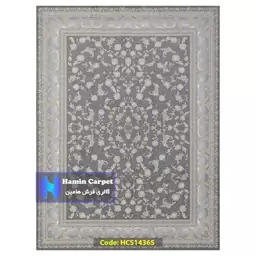 فرش 9 متری 1000 شانه تراکم 3000 تمام آکلرلیک گل برجسته کد HCS1436S (ارسال رایگان)