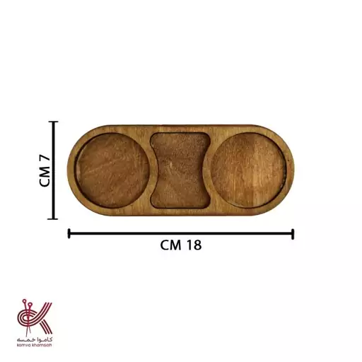 زیر لیوانی چوبی طرح 11