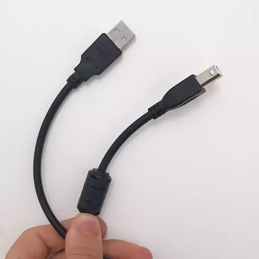 کابل پرینتر به usb دارای نویز گیر (1 و نیم متر)