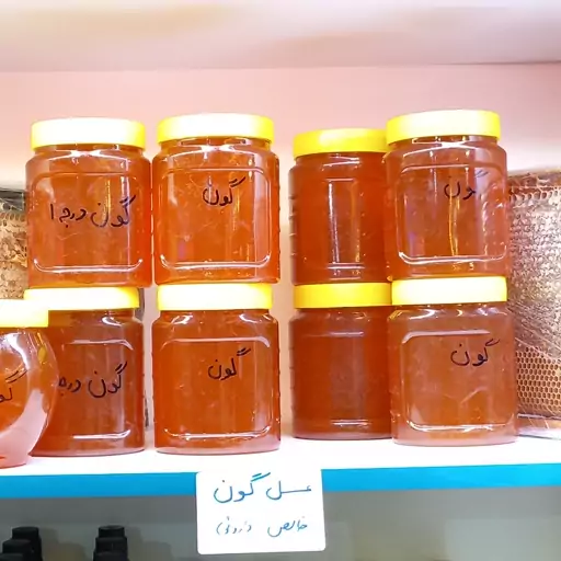 عسل گون خالص بدون تغذیه کوهستان همدان ساکارز زیر1 (دیابتی)