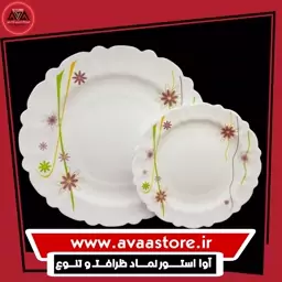 سرویس غذاخوری 25 پارچه آرکوپال کنگره طرح نیوهستی صورتی