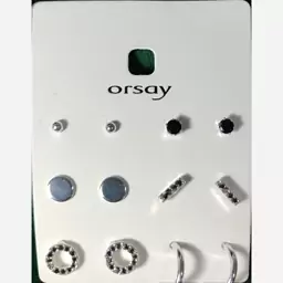  پک گوشواره وارداتی میخی(6 جفت) با  برند orsay