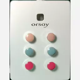  پک گوشواره وارداتی دخترانه میخی(3 جفت) برند orsay