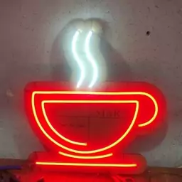 نئون فنجون قهوه کافه cofee