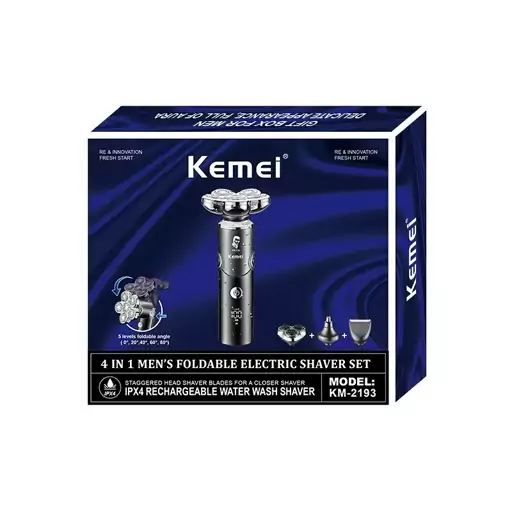 ست ماشین اصلاح موی صورت و بدن کیمی مدل KM-2193