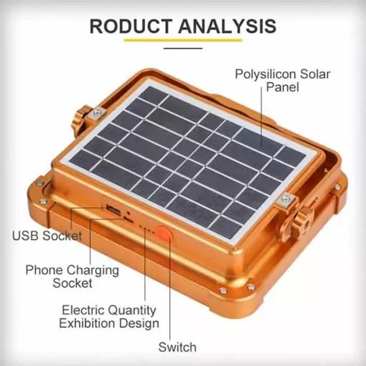 پروژکتور شارژی و خورشیدی Green Power مدل IP66