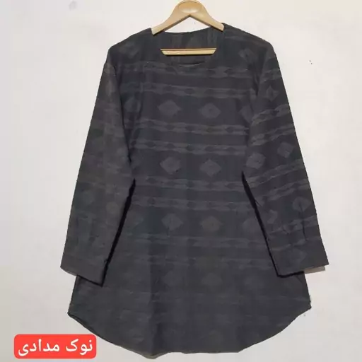 تونیک شومیز مخمل برجسته، بسیار شیک و با کیفیت، سایز بزرگ46 تا 56، ارسال رایگان