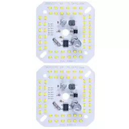 چیپ ال ای دی 50 وات ماژول دی او بی سی سی سی 2خازنه رنگ سفید مهتابی مناسب جهت تعمیرلامپ. chip led dob 50w ccc 220v