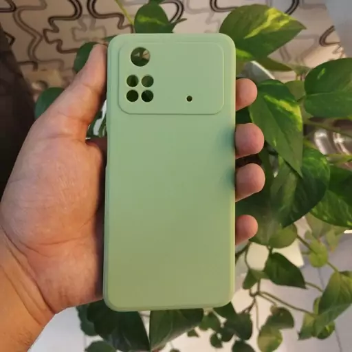 قاب - گارد - کاور  سلیکونی سبز مناسب برای شیائومی پوکو ام 4 پرو فورجی Xiaomi Poco M4 Pro 4g ( m4pro 4g ) M4pro